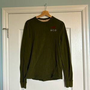 Hollister Men’s Vintage Medium Green Long Sleeve